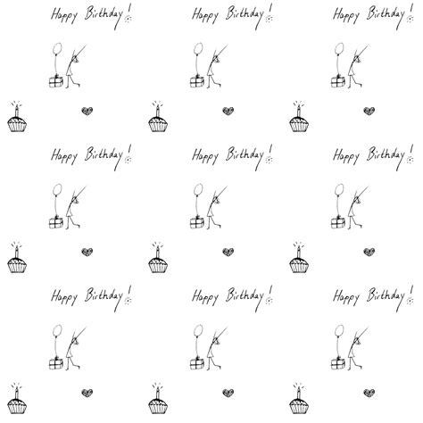 Printable Birthday Wrapping Paper