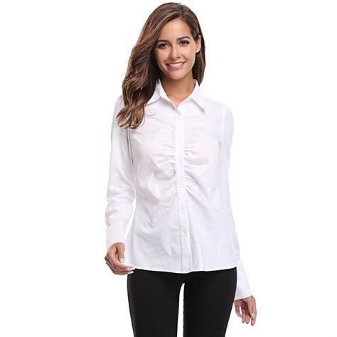 Womens Button Down Collar Shirt at Andy Summer blog