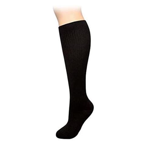 Prestige Medical Large Calf Compression Socks, Black, 2 Count : Amazon ...