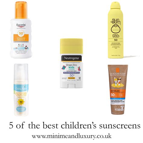 5 of the best children's sunscreens - Minime and Luxury