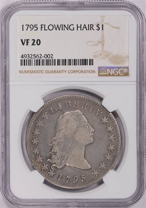 1795 Flowing Hair Silver Dollar 2 Leaves NGC VF-20 (Item 1595846 ...