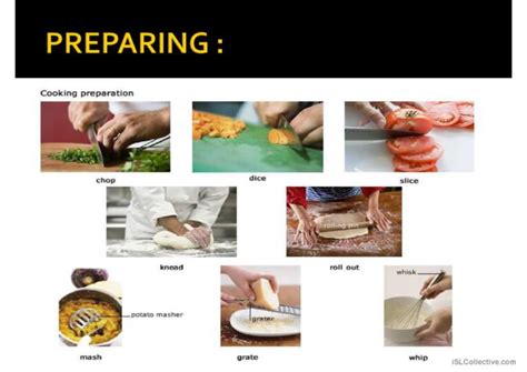 Image result for Cooking Vocabulary Examples