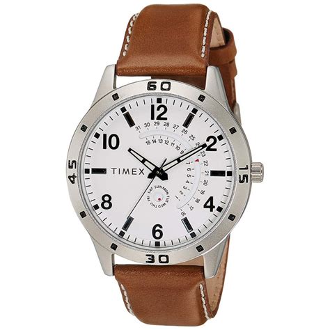 Buy Timex Round 45mm White Dial Analog Men Watch - TW000U927 Online