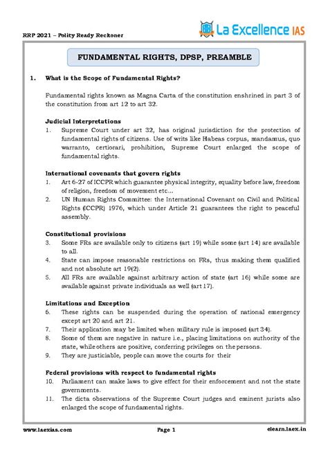 La Excellence IAS-RRP Mains Polity 2021-English Medium-Notesindia