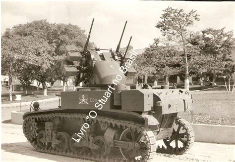 Brazilian M3 Stuart converted ( or rather improvised ) into "makeshift ...