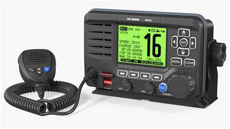 Marine VHF Radio Transceiver with Microphone 3D model | 3D Molier ...