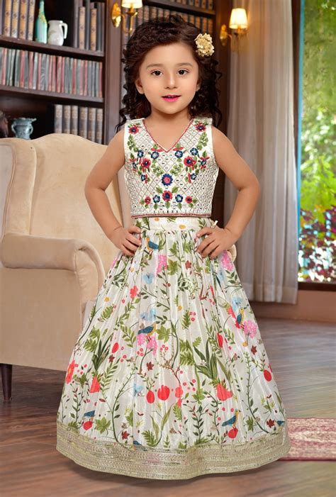 Cream Colour Ghaghra Choli(GE-GGHC_744) – Carron Clothing