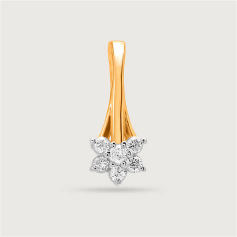 14KT Yellow Gold Diamond Nose Pin