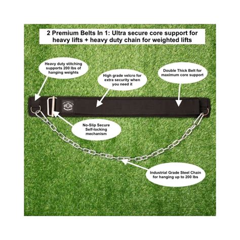 Buy Elemental Fitness Weightlifting & Dip Belt - Self-locking Weight ...