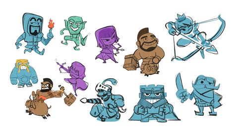 How To Draw Characters From Clash Royale
