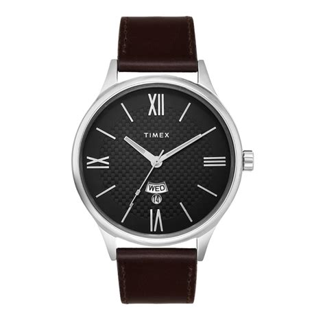 Timex Men Analog Black Round Brass Dial Watch- TWEG18426 – The Watch ...