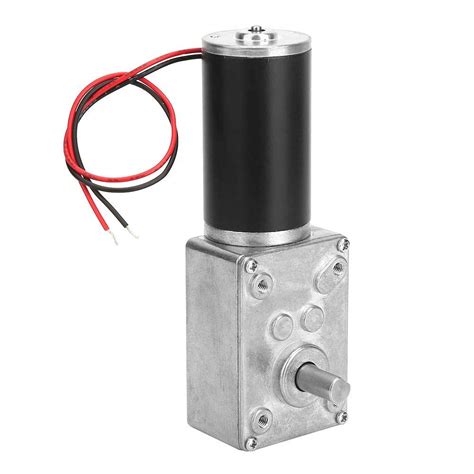 Buy 24V DC Worm Gear Motor 8MM Shaft Electric Motor High Torsion Speed ...