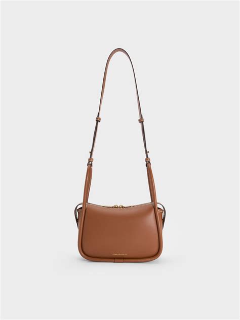 Chocolate Lyla Shoulder Bag - Chocolate - Sale - CHARLES & KEITH IN