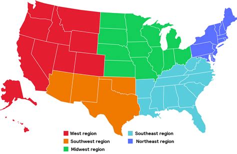 Southwest Region Map