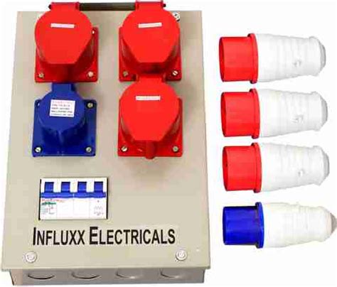 Influxx INFLX_138 3Pin 5Pin 16 Amps Industrial Plug And Socket 63 Amps ...
