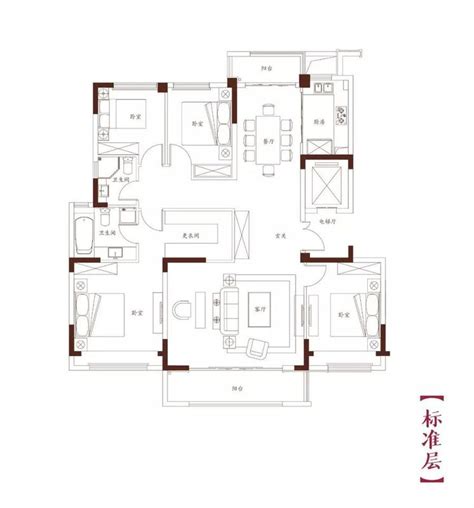 奢华大平层装修效果图,大平层装修效果图,超级奢华大平层户型图_大山谷图库