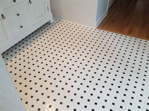 Black And White Mosaic Floor Tile