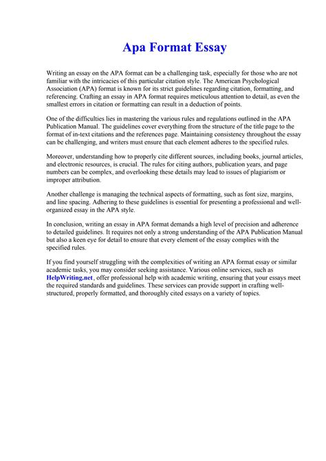 Image result for APA Format Essay Paper