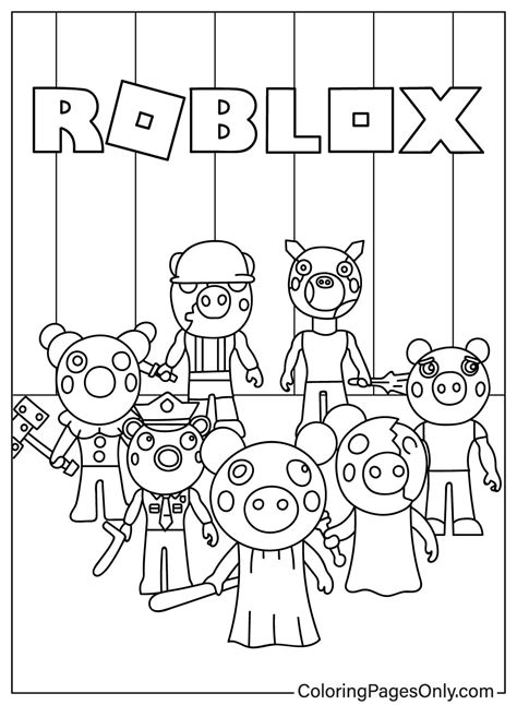 roblox coloring pages printable - Piggy Coloring Pages - 办公设备维修网