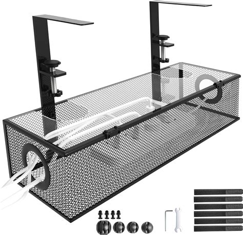 Villepni Under Desk Cable Management Box with Lid - Metal India | Ubuy