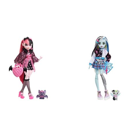 Monster High Draculaura Doll And Monster High Doll Frankie Stein ...