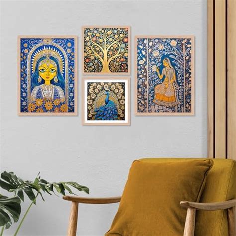 ARTELLY Framed Traditional Theme Wall Art Paintings For Living Room ...