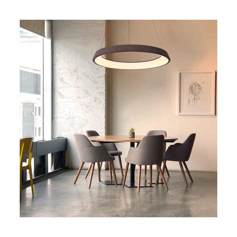 Lámpara de techo colgante de 72W ajustable de alto. Modelo Lizer café