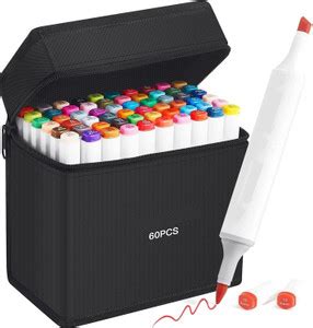 Flipkart.com | Corslet Alcohol Marker 60 Colors Artist Marker Pen ...