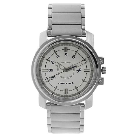 Buy Online Fastrack Quartz Analog White Dial Stainless Steel Strap ...