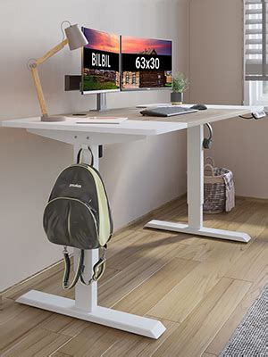 bilbil 63 x 30 Inches Electric Standing Desk, Height Adjustable Sit ...