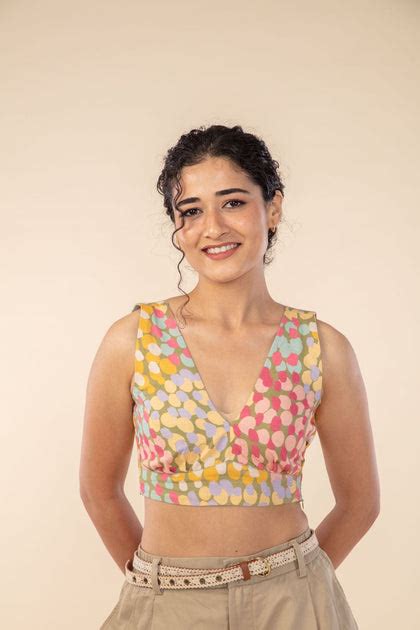 Buy Doozy Dots Cotton Flex Yellow Side Up Bralette Top Online – Freedom ...