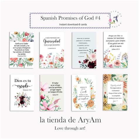 Spanish Promises of God, Promesas De Dios, Spanish Bible Verse Tags ...
