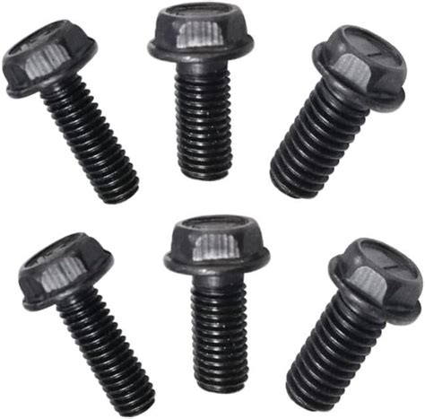 6PCS Reverse Thread Screws Black Metal 6mm 7mm 8mm Thread Reverse ...