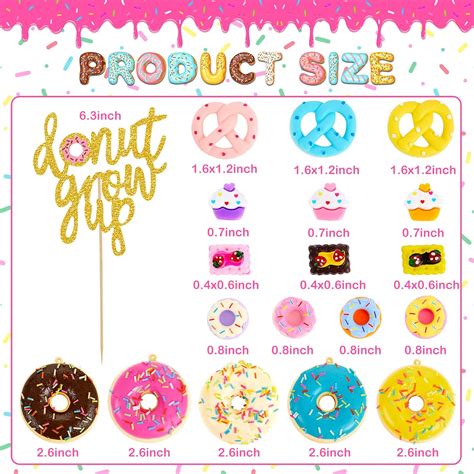 Taiyin 33 Pcs Donut Grow up Cake Topper Baby Sprinkle India | Ubuy