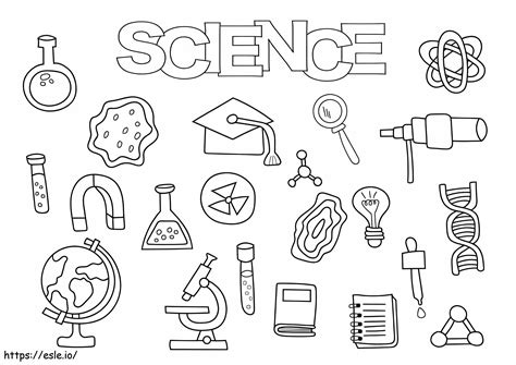 Printable Science Coloring Pages