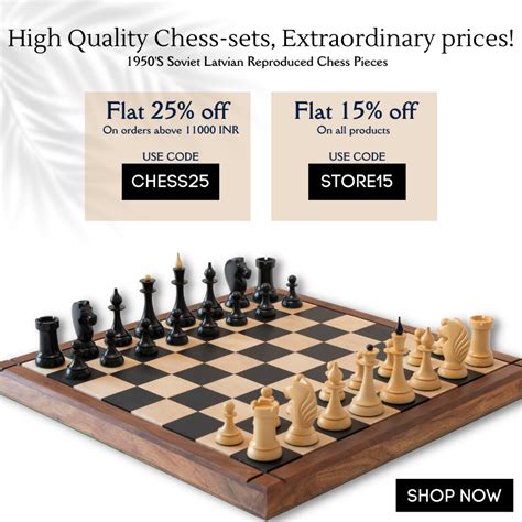 Buy Chess Pieces Sets & Boards at Royal Chess Mall India