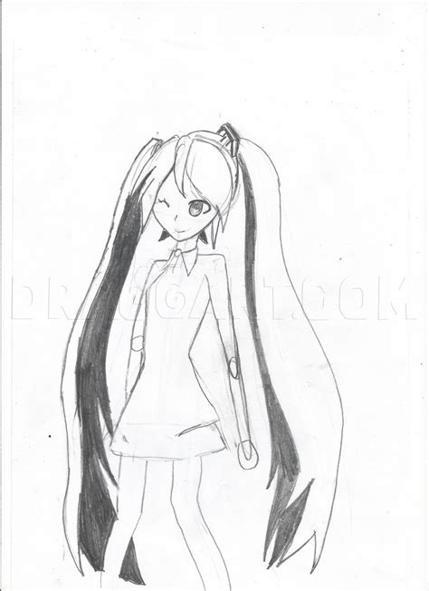 Draw Hatsune Miku, Drawing, Step by Step, by PokeAisy - DragoArt