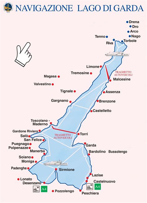 Map Lake Garda