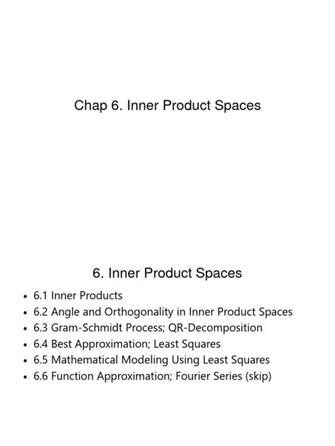 Inner Product Spaces Tutorials 的图像结果