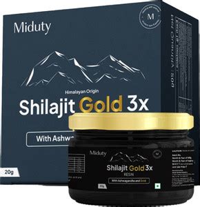Miduty Shilajit Gold 3x-Ashwagandha-Safed Musli-Men Sexual ...