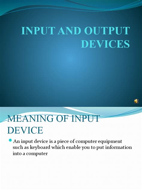 Image result for Input Output Devices Explained