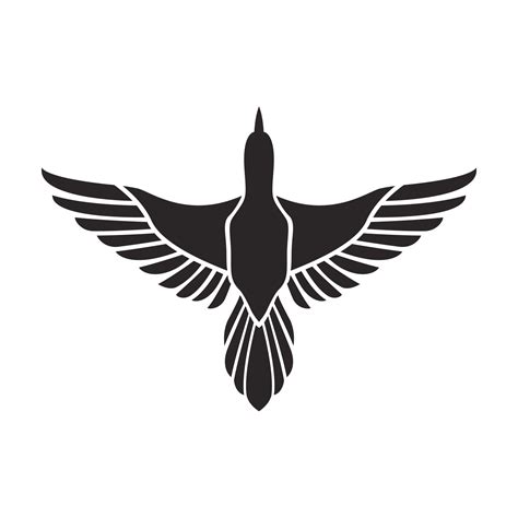 bird for symbol design in line and shape, luxury and minimalist animal ...
