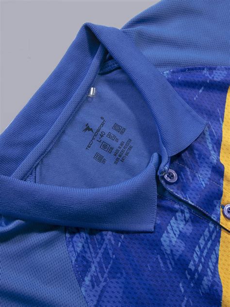 Shop for Technosport Men's Active Printed Polo Neck Half Sleeve Printed ...