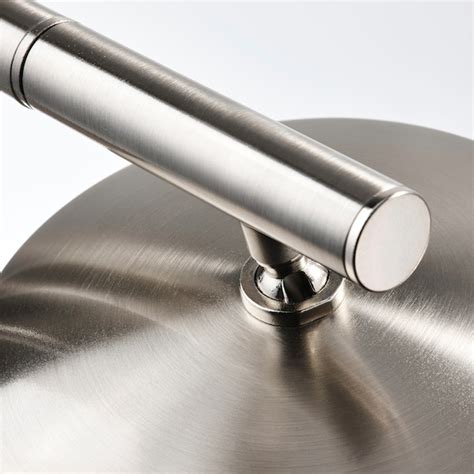 ISJAKT LED floor uplighter/reading lamp, dimmable/nickel-plated, 180 cm ...