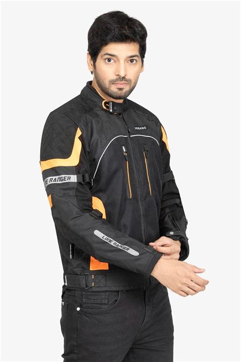 Lone Ranger Urbano Riding Jacket Orange – CE Level 2 Urban Motorcycle ...