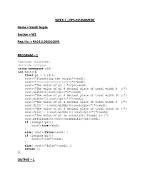 OOPS - dxmcws - INPUT OUTPUT:- #include using namespace std; int main ...