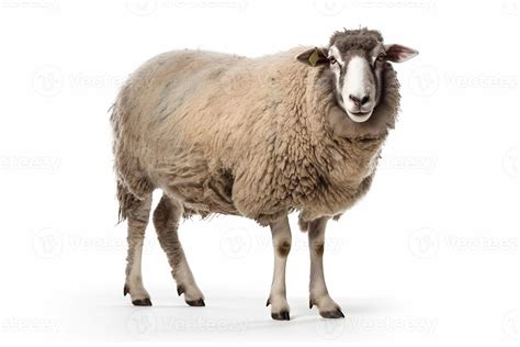 sheep isolated on white background. AI Generated 22695583 Stock Photo ...