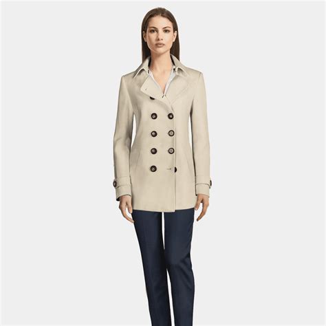 Womens Pea Coat White