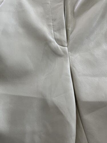 Aritzia Babaton Command Crop Vegan Leather Pants Tan | Ubuy India