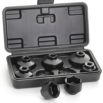 Buy Hromee Fuel Filter Cap Removal Tool 7 Pieces Low Profile Oil ...